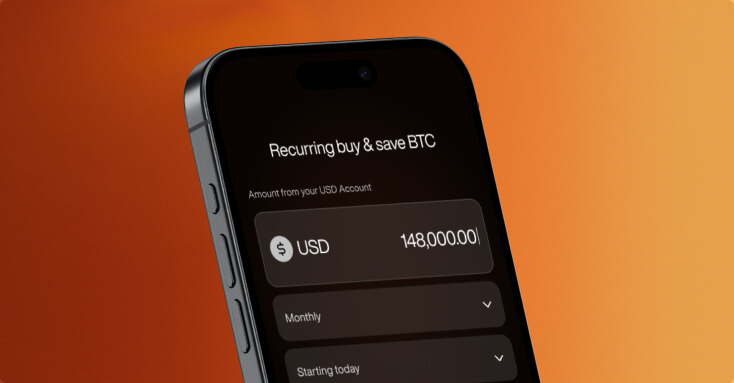 Set up automated recurring buys for Bitcoin so you never miss the dip.
